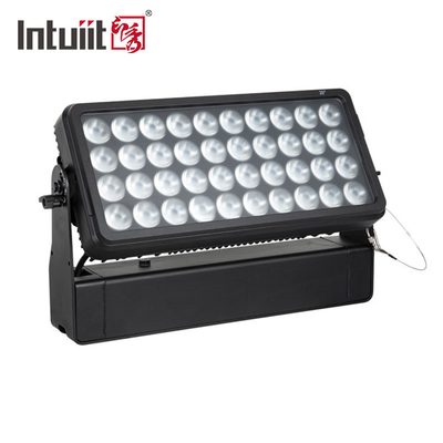 Buiten 40*10W RGBW LED City Color Light Beam Wasband Strobe Effect Waterdicht Wandwasser Flood Lights IP65 DMX512 Controlemodus