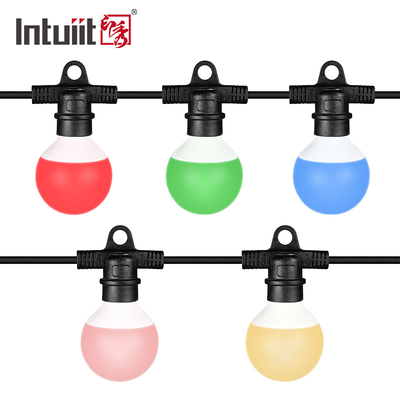 6500K Kerstmis van het LEIDENE van de Bolbistro Verlichtings RGB Huwelijk Geleid het Koordlicht Decoratie