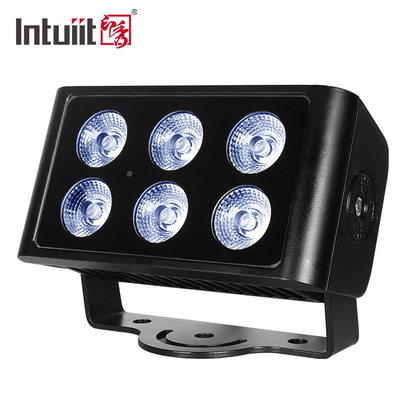 6x5W Buiten waterdicht DMX512 RGBW Floodlight LED Villa Hof Gebouw Brug Project Landschapsverlichting Kleur Floodlight