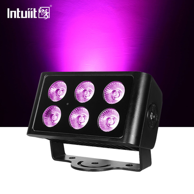 6x5W 4in1 RGBW LED DMX Wandwasverlichting IP65 buiten LED stads kleurlicht Stage Performance DJ Party Light