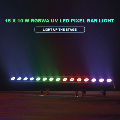 DMX Stage Light Outdoor Pixel Control LED Bar Light 15x10W RGBWA-UV Voor disco trouwpark