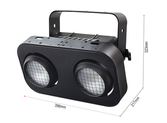 Stage publiek licht 2-oog RGBW 4in1 led cob blinder 200W voor Disco Stage Lights