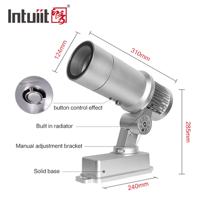 Nieuwe Warme fabriek Waterdicht Buiten Buiten HD 60W dmx LED Logo Gobo roterende Projector Licht beeld gebouw projectie