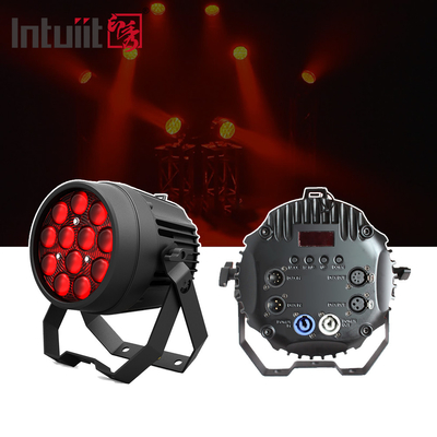 12x10W RGBW 4in1 Buiten IP65 Waterdicht Heavy Cast Aluminium Flat Led Par Light