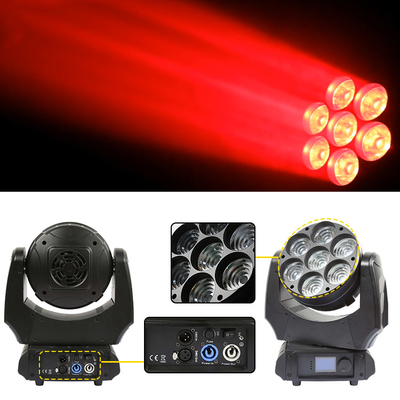 Led Moving Head Light 7x40w RGBW 4in1 Sharpy Beam met Zoom Wash Stage Lighting DJ lichten