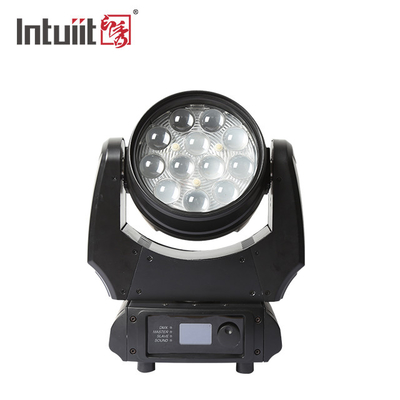 Led Wash Par 4In1 12X10W Zoom Rgbw Led Wash Moving Head Light Voor Dj Disco Stage Lighting