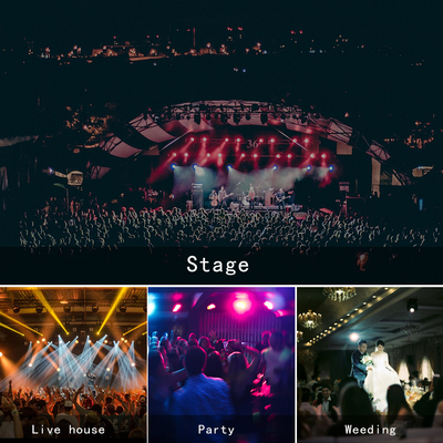 Mini LED Moving Head DJ Stage Light RGB Beam Spotlights DMX 512 Voice Activated Strobe Effect Disco Party Lights Voor Wed