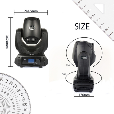 LED 50w Gobo Moving Head Spot Light Stage Light voor Club Dj Stage Lighting Party Disco Wedding Event
