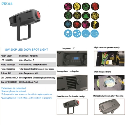 LEIDENE van het Gobogezoem Projectorlichten