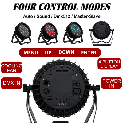 LED DJ Par lichten voor het podium - 90W LED Par Can Light RGBW DMX Control Uplights voor bruiloft kerk evenementen feest
