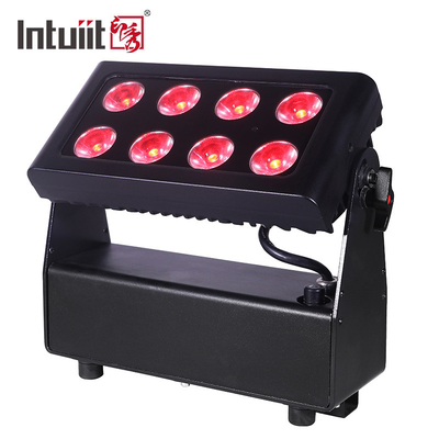 8X15W RGBW 4-in-1 LED Uplights Batterij aangedreven podiumlichten DJ lichten Afstandsbediening en DMX