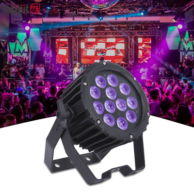 Professionele 12pcs 4in1 12x3W LED Outdoor Par Can Light Bühnenverlichting RGBW Aluminium legering DJ Waspar Nachtclub licht
