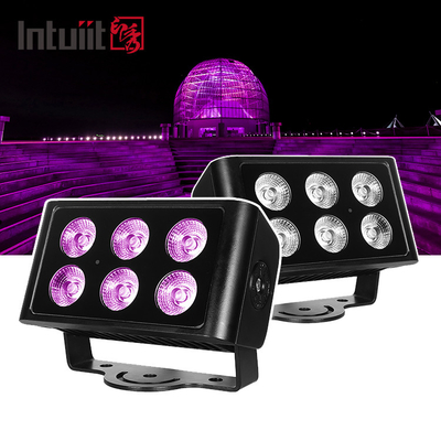 6x5W 4in1 buitendmx rgbw IP65 led wandwasser led vloedlicht