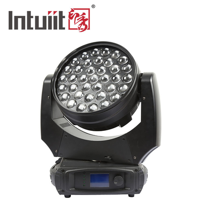 37x10W Zoom Beam Wash Moving Head Light voor podiumverlichting Effect met RGBW 4in1 LED en DMX Control Dj Disco en nachtclub