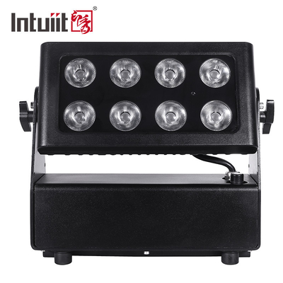 Waterdicht, op batterijen aangedreven stadsverlichting, kleurenwasverlichting Projector 8X15W RGBW LED's DMX512 Control led stage lichten