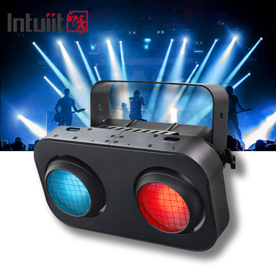 Dmx512 Strobe Amber Warm Wit 2x90W 2 Ogen Led Publiek Blinder Licht Led Cob Blinder