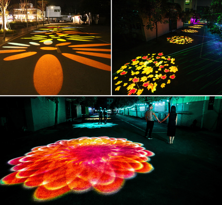 100W Outdoor Advertising LED Gobo Logo Projector Light Rotating Waterproof DMX512 Control Aluminium Beam Projector IP65