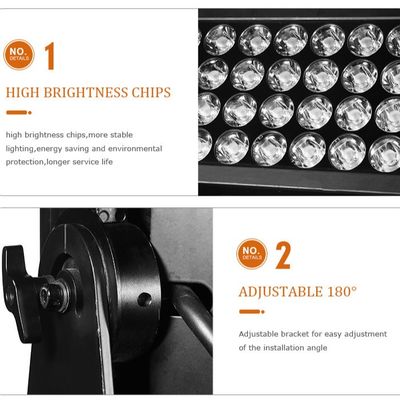 Factory Wholesale 2000W LED Flood Light Outdoor IP65 48x40W RGBW 4in1 Architectural Wash Light  for City Beautification Project