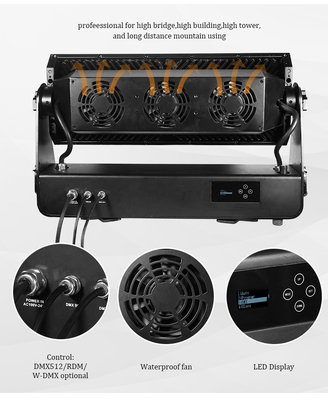 DMX512 1500W RGBW 4in1 IP65 Waterdicht DJ Wedding Stage City Wall Washer Outdoor LED Was Flood Light