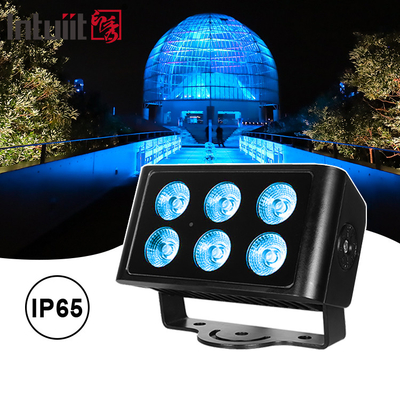 6x5W 4in1 RGBW LED DMX Wandwasverlichting IP65 buiten LED stads kleurlicht Stage Performance DJ Party Light
