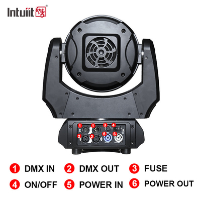 LED-scenlicht 19x10W DMX RGBW 4in1 Zoom LED Waswand Bewegend hoofdlicht Voor DJ Bar Disco Club Concert