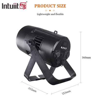 200W COB LED-licht Lineaire zoom 10 tot 55 graden RGBW Theater conferentieruimte Flood Light DMX LED Par