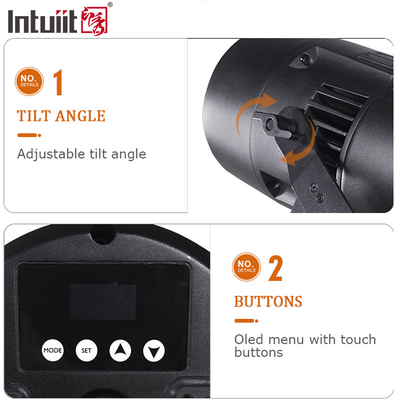 200W COB LED-licht Lineaire zoom 10 tot 55 graden RGBW Theater conferentieruimte Flood Light DMX LED Par