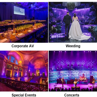 Krachtige 18x20W Outdoor RGBWA-UV 6in1 IP65 Waterdicht DJ Disco City Wedding Event Stage LED Par Light