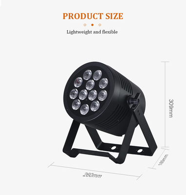 IP65 Waterdicht Buiten DJ Bühnenlicht 12x20W RGBWA UV 6in1 Aluminium LED Par Geruisloos Disco Wasseffect met DMX512