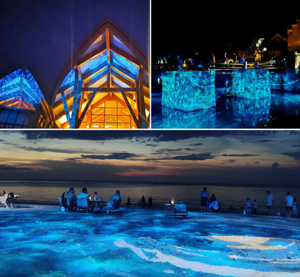 Ocean Water Golf 6 Kleuren LED Projectie 400w Buiten Water Rimpel Projector Waterdicht IP65