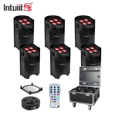 4x12w 4in1 rgbw Batterij aangedreven draadloos DMX Led Uplight