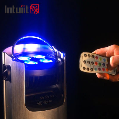 4x12w 4in1 rgbw Batterij aangedreven draadloos DMX Led Uplight