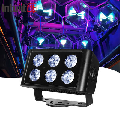 6x5W Buiten waterdicht DMX512 RGBW Floodlight LED Villa Hof Gebouw Brug Project Landschapsverlichting Kleur Floodlight