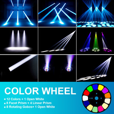 Beam 200W Moving Head Light Eight Prism Nieuw achtkleurig wiel Effect Stage Light Equipment