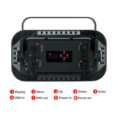 Buiten LED COB Blinder Light 2x90W RGB Amber Warm White IP65 Waterdicht Strobe Stage Lighting DMX512 voor professioneel show theater