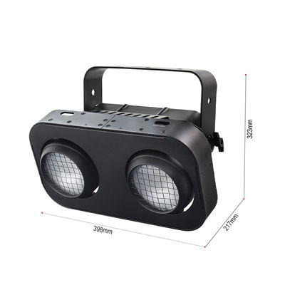 2 Eyes LED Blinder Strobe Was DJ Spotlights DMX 200W Cool Warm White Publiekverlichting voor kerkruimte