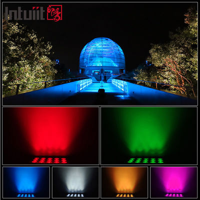 15x5W RGBW 4-in-1 IP65 Outdoor LED Flood Light ‡ DMX512 Waterdicht breed licht voor tuin-, podium- en gebouwverlichting