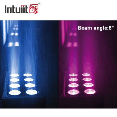8x15W Batterijaangedreven LED-schijnwerper Buiten Draadloos RGBW 4in1 Oplaadbare Uplight Par Luces LED para Fiestas DJ
