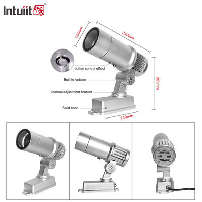 60W Buiten Gobo Projectielicht Reclamebord Licht Waterdichte Roterende Led Bord Projector Patroon Deur logo Spotlight