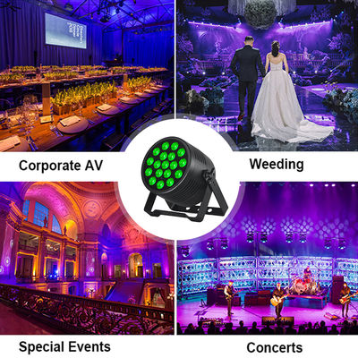 Buiten IP65 waterdicht LED Par Light 18x20W RGBWA UV 6in1 Professionele Stage Wash Lighting DMX DJ Can voor evenementen Stadion Club