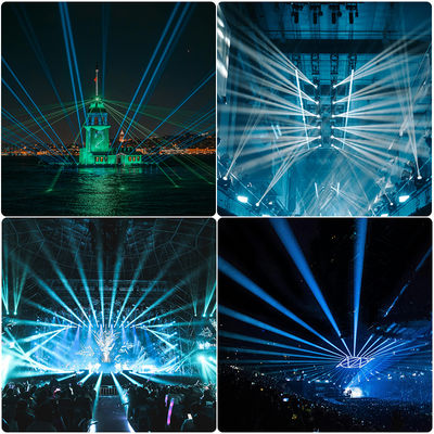 IP66 Waterdicht 100W CMY Laser Moving Head Light Ultra Narrow 0,8 Graden Straalhoek Buitenstappenverlichting DMX512