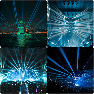 Nieuwe IP66 waterdichte 100w laserstraal bewegende hoofd licht buiten Dmx stage verlichting apparatuur