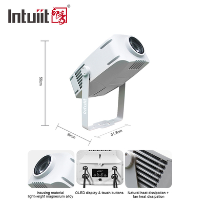 Aangepaste Reclame Lichten Gobo Projector logo Projector Outdoor Led Bord Licht 200w Ip65