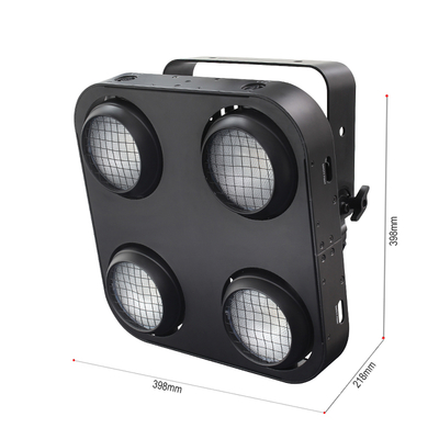IP65 2-in-1 Amber & Warm Wit Waterdichte Cob Stage Blinder Licht 4x90W 4 Ogen Publiek Dmx512 LED COB Blinder Licht