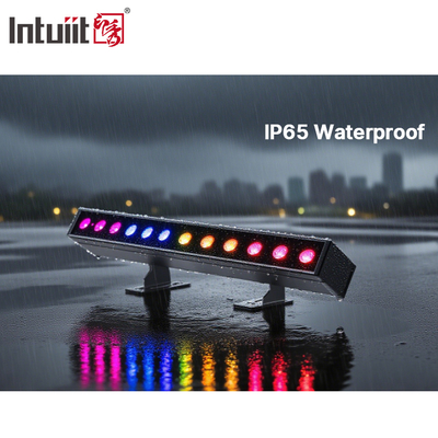 IP65 accu aangedreven led wandwasser 12pcsx2W Rgbw 4in1 led bar licht voor buiten