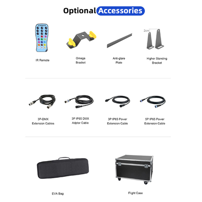 24*2W Disco DJ Accu Aangedreven Wall Washer DMX Geluidsactieve Led Podium Lichtbalk