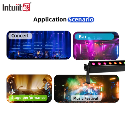 24*2W Disco DJ Accu Aangedreven Wall Washer DMX Geluidsactieve Led Podium Lichtbalk