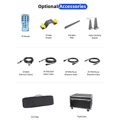 24*2W RGBW LED Wall Washer Licht Stage Effect Verlichting Met Afstandsbediening DMX voor Concert Feest KTV Wall Wash Licht