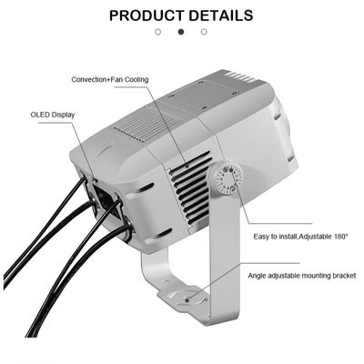 100W Logo Gobo Projector Light IP65 Outdoor DMX512 Custom Pattern Projection voor reclame, gebouw en evenementen