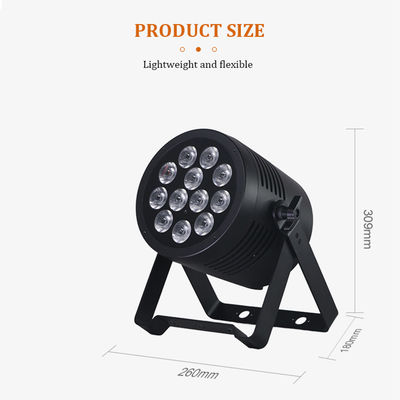 Professionele IP65 Waterdichte LED Par Light 12x20W RGBWA + UV 6in1 DMX512 Stage Wash Light voor Outdoor Wedding Party Event DJ Disco